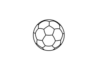 Fototapeta premium black and white Football, a speedy throwing, a classic sports equipment object for the game, Isolated on white background