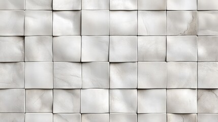 White Square Tiles With Subtle Textured Surface