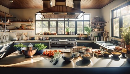 Inspiring chefs guiding eager learners.  