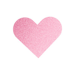 透過PNG　キラキラしたラメグリッターのハートマーク　ピンクSparkling glitter heart mark pink
