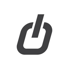 sign of Power button icon illustration