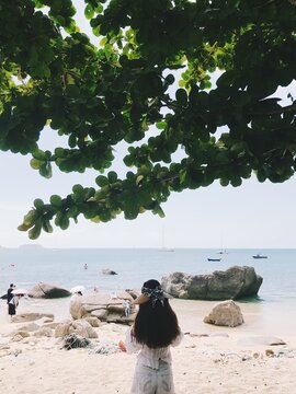person on the beach