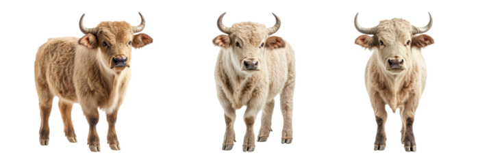 Cute Calves on Transparent Background