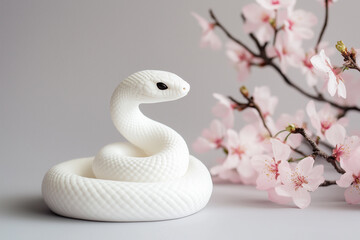 Fototapeta premium 年賀状素材 巳年 へび