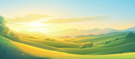 Breathtaking view of nature's beauty at sunrise.