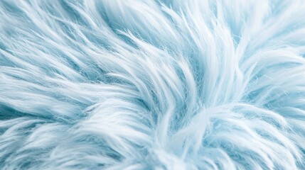 Obraz premium Close-up of a luxurious fluffy blue pillow with realistic stitching, clean white background, highlighting softness and elegance