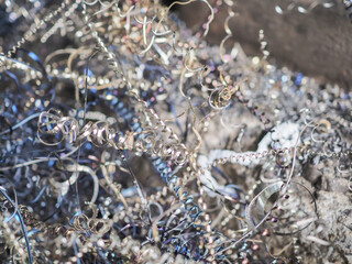 Scrap from grinding and turning