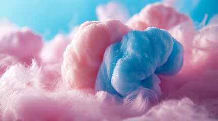 Fototapeta premium National Cotton Candy Day background concept 