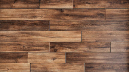 Modern wooden floor design featuring a mix of light and dark wood tones