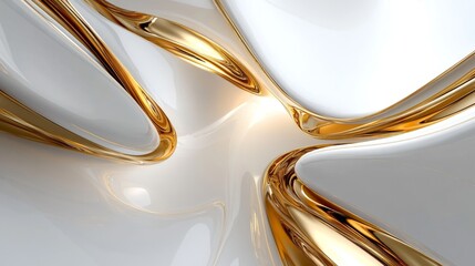 Dynamic abstract gold and white design studio environment digital art modern aesthetics inspirational concept for creative projects