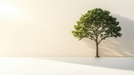 Obraz premium Invigorating indoor oasis, harmonizing nature's touch with modern interior design for a tranquil living space