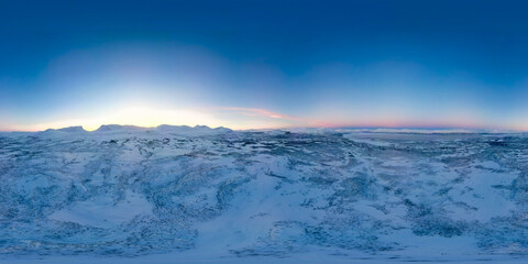 Snow landscape 360 environment hdri texture