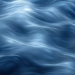 Obraz premium Abstract waves of smooth, glowing, and deep blue water.