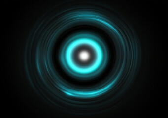 Abstract blue background featuring circular design with glowing edges, creating serene and modern visual effect. Ideal for digital art and graphic design projects