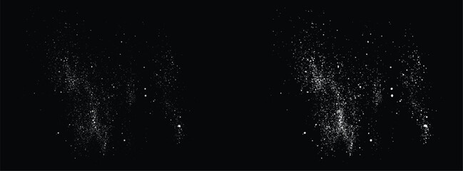 Seamless white falling snowflakes background. Snowflakes falling element