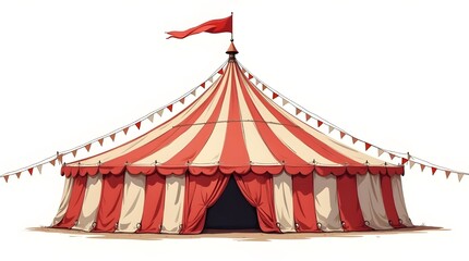 Illustration of circus tent