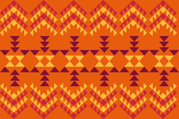 1.	Seamless Ethnic Pattern Texture. Navajo Geometric Print, Rustic Decorative Ornament. Abstract Geometric Pattern. Native American Pattern Ornament for the design of Clothing