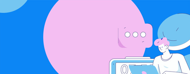 Marketing planning business characters flat vector concept operation hand drawn illustration
