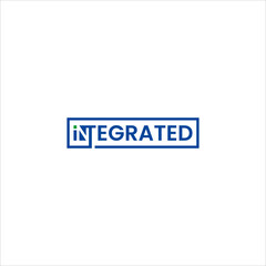 modern letter integrated text logo connection technology design