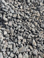 Pile of Stones and Gravel at Construction Site