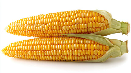 Fresh corn on cob, vibrant yellow kernels, healthy food option, perfect for grilling or boiling, ideal for summer meals and snacks