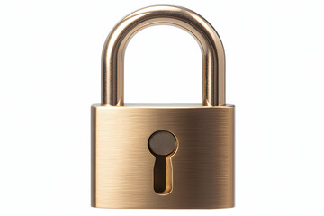 Naklejka premium Golden Padlock, Security, Protection, and Privacy: Safeguarding Valuable Assets with Reliability and Efficiency.