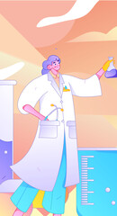 Medical characters fighting the epidemic flat vector concept operation hand drawn illustration
