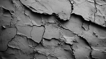 Obraz premium Cracked Gray Surface with Uneven Texture