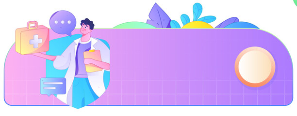 Medical characters fighting the epidemic flat vector concept operation hand drawn illustration
