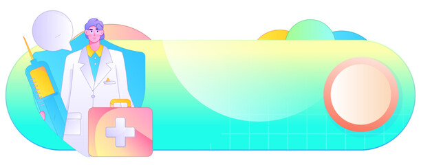 Medical characters fighting the epidemic flat vector concept operation hand drawn illustration
