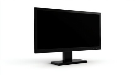 Abstract depiction of a black computer monitor.