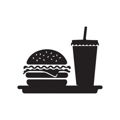 Fastfood vector icon illustration isolated on white background