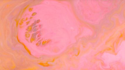 Abstract Fluid Art Background in Pink And Orange Colors