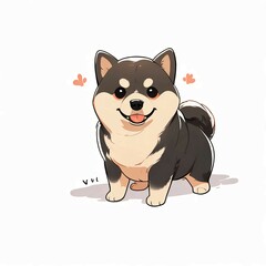 Obraz premium dog with bone