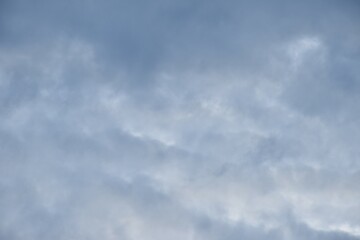 gray cloud spreading on sunrise sky in morning