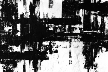 Fototapeta premium Old blank ripped torn posters textures backgrounds grunge creased crumpled paper vintage collage placards empty space for text backdrop surface