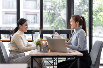 Business Documents, Auditor two businesswomen checking searching document legal prepare paperwork or report for analysis TAX time,accountant Documents data contract partner deal in workplace office