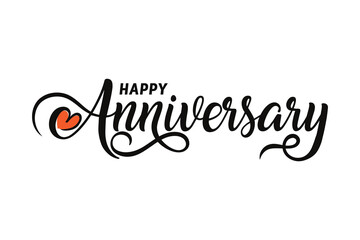 Happy Anniversary calligraphy hand lettering