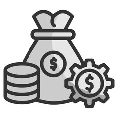 Cost Management  Icon Element For Design