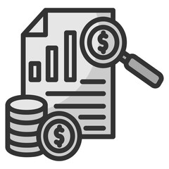 Investment Analysis  Icon Element For Design