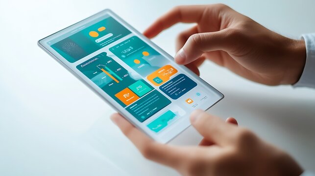 A modern UI design concept with fully editable web templates, clean layouts, and intuitive navigation elements. 