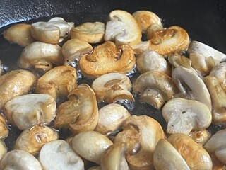 Grzybki, pieczarki, jedzenie