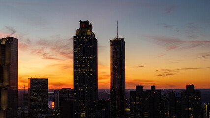 Fototapeta premium Atlanta Skyline at Sunset