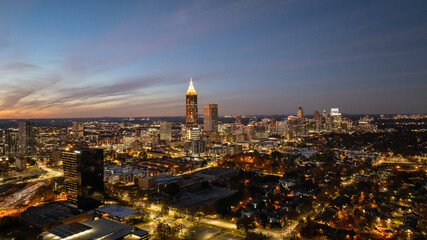 Atlanta Skyline at Sunset