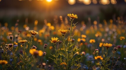 Sunset Wildflowers
