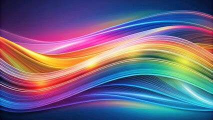 Obraz premium Abstract wave background with flowing lines and colors , wave, abstract, background, design, vibrant, flow, motion, curve
