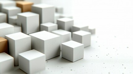 Corporate white abstract background with looping animated gradient geometric shapes ideal for enhancing business-related video content, modern corporate presentations, and marketing materials