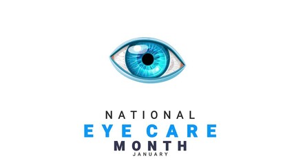 National Eye Care Month, eye motion, Eye Care concept video.