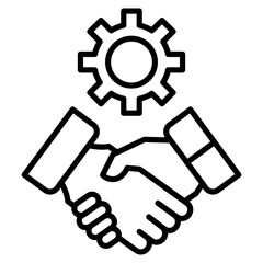 Service Agreement  Icon Element For Design