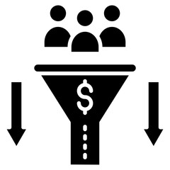 Sales Pipeline  Icon Element For Design